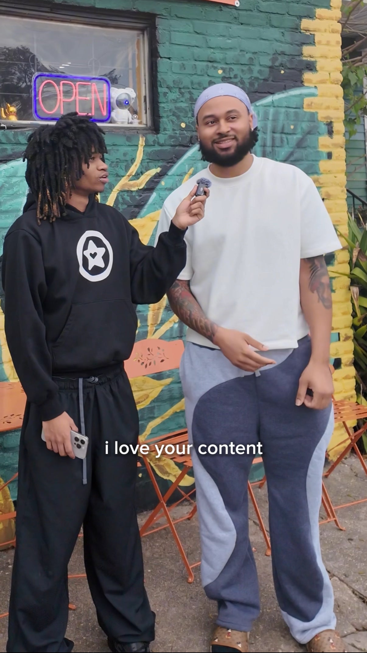 Ray Curry interviewed by STAR HEARTS in front of his Bywater boba shop 'Moon Garden'